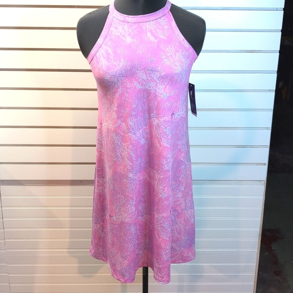 GUY HARVEY NWT Women’s Performance Tank Cover Up Dress Sz Small UPF 50 Stretch